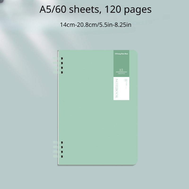 A5 Minimalist Notebook 60 Sheets Green Khaki