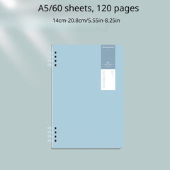 A5 Minimalist Notebook 60 Sheets Green Khaki