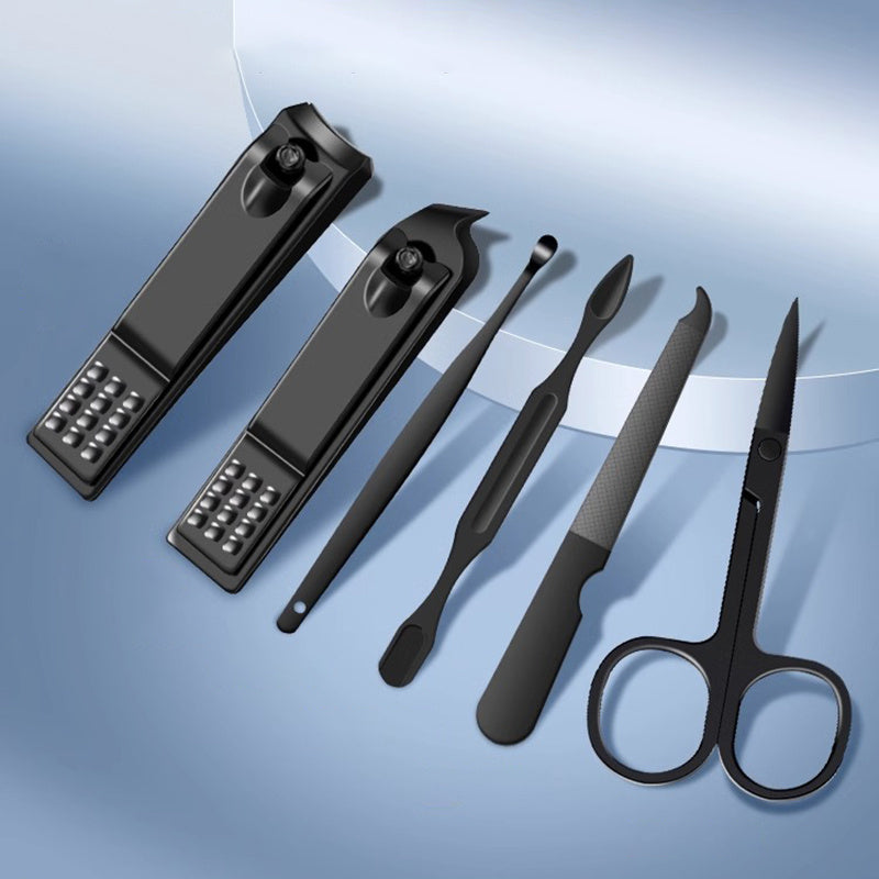 6pcs Manicure Nail Clippers Set Unisex Nail Cutter Ear Spoon
