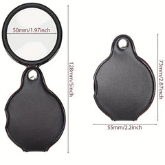 10x 50mm Pocket Magnifying Glass with Protective Sheath
