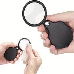 10x 50mm Pocket Magnifying Glass with Protective Sheath