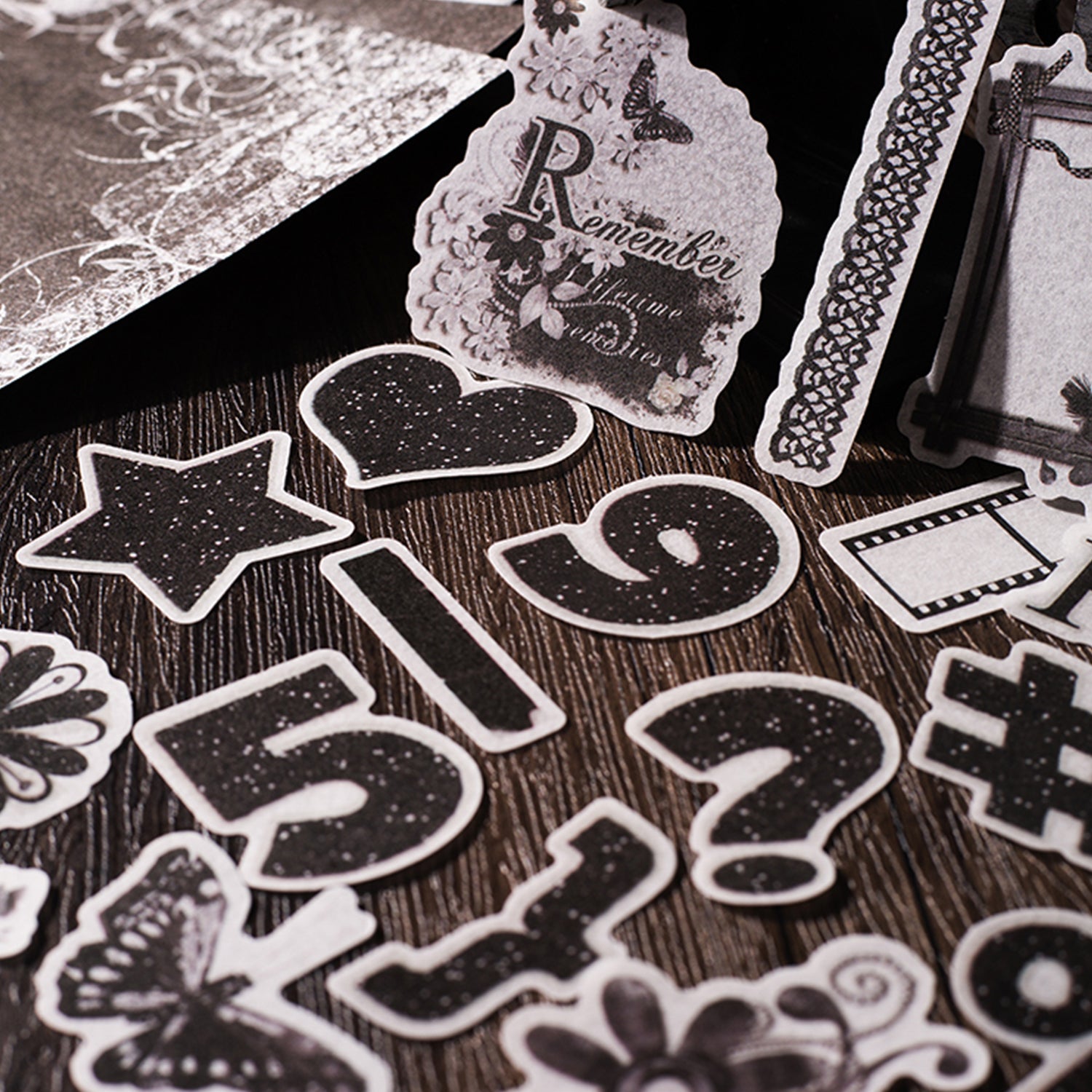 60pcs Vintage Scrapbook Paper Washi Sticker Retro Material For Plan