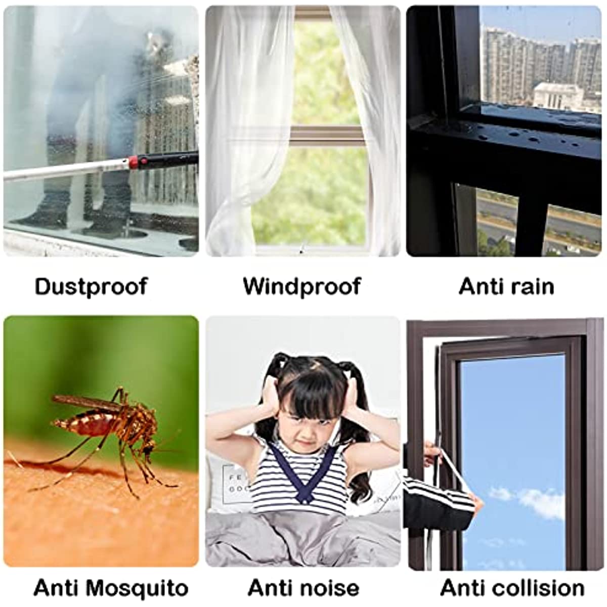 Weather Stripping Door Window Seal Strip Self Adhesive Soundproof Draft Bloc