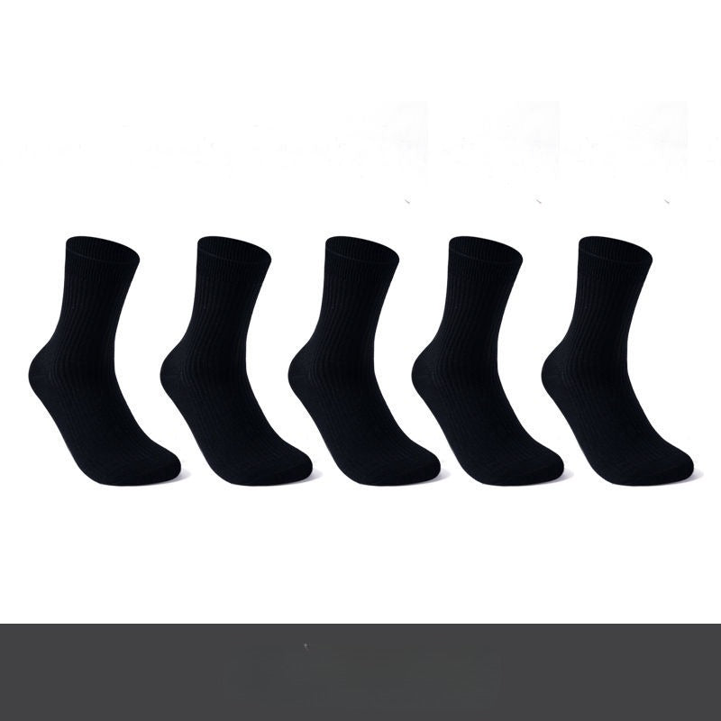 5pairs Men's Striped Business Socks