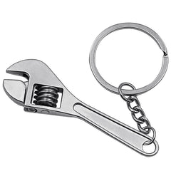 Mini Metal Adjustable Wrench Key Chain Gift Men Father