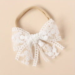 Baby Girls Lace Flowers Headband - Sweet & Lovely