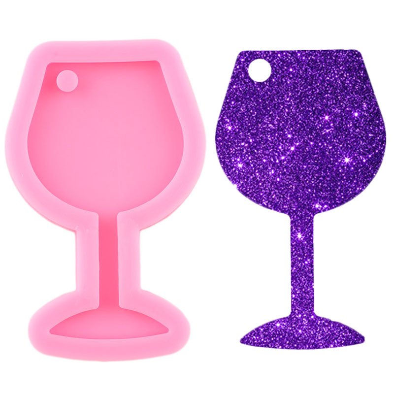 Wine Glass Pendant Silicone Mold for DIY Jewelry Making