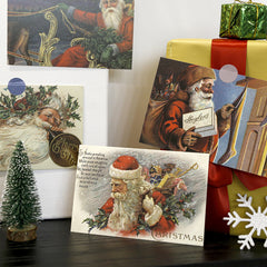 30pcs Christmas Postcards Wall Decoration Cards Christmas Photos Background