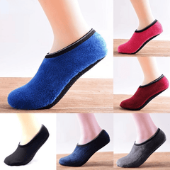 Warm Yoga Socks Low Cut Non Slip Fuzzy Socks For Winter