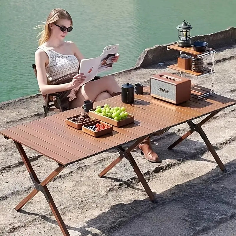 Portable Outdoor Camping Folding Table Beach Picnic Leisure Table