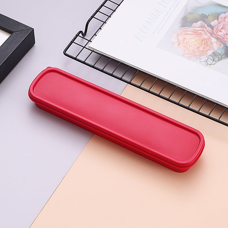 3pcs Portable Cutlery Box Stationery Earrings Storage Case