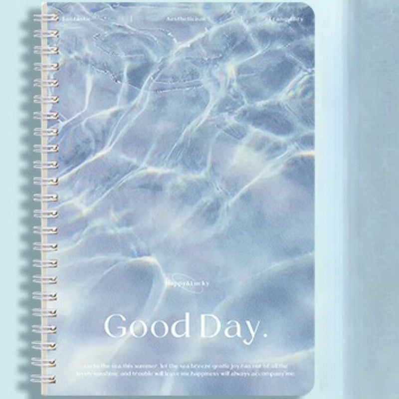 Ocean Wave Notebook 4pcs Thickened Student Prize 120 Pages 13 97 Cm
