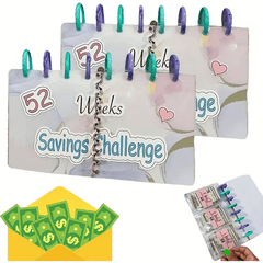8 Ring Binder Cover 52 Wk Savings Challenge Savings Binder