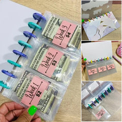 8 Ring Binder Cover 52 Wk Savings Challenge Savings Binder