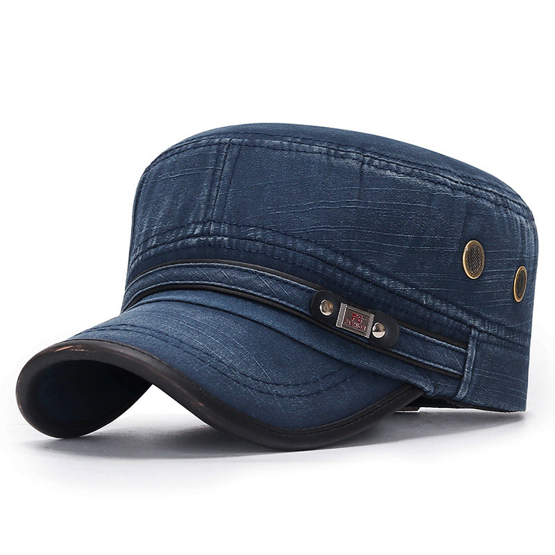 Men's Distressed Cotton Cap Outdoor Sun Hat