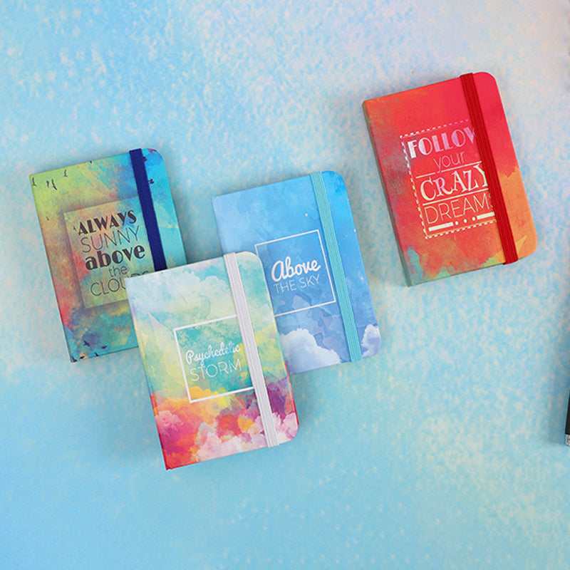 4pcs Mini Pocket Notebook Student Homework Practice Notebook