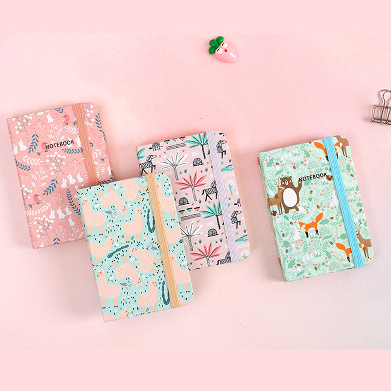 4pcs Mini Pocket Notebook Student Homework Practice Notebook
