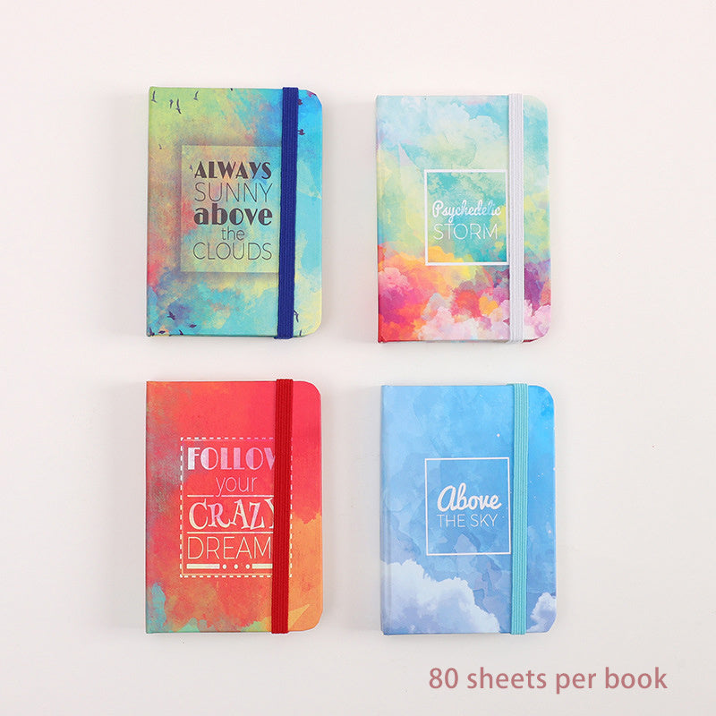4pcs Mini Pocket Notebook Student Homework Practice Notebook