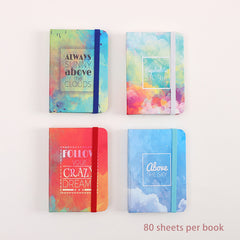 4pcs Mini Pocket Notebook Student Homework Practice Notebook