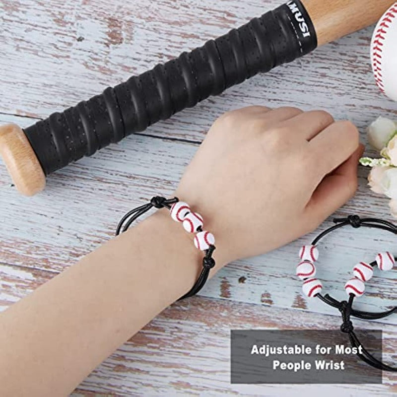 12 Pack Baseball Bracelets for Sports Birthday Parties & Favors