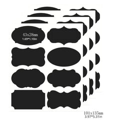 40 Pcs Reusable Waterproof Chalkboard Label Stickers with Chalk Marker