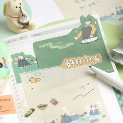 Animal Academy Cartoon Sticky Notes 100 Sheets