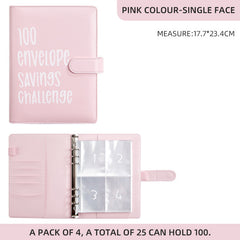 100 Envelope Challenge Couple Budget Notebook