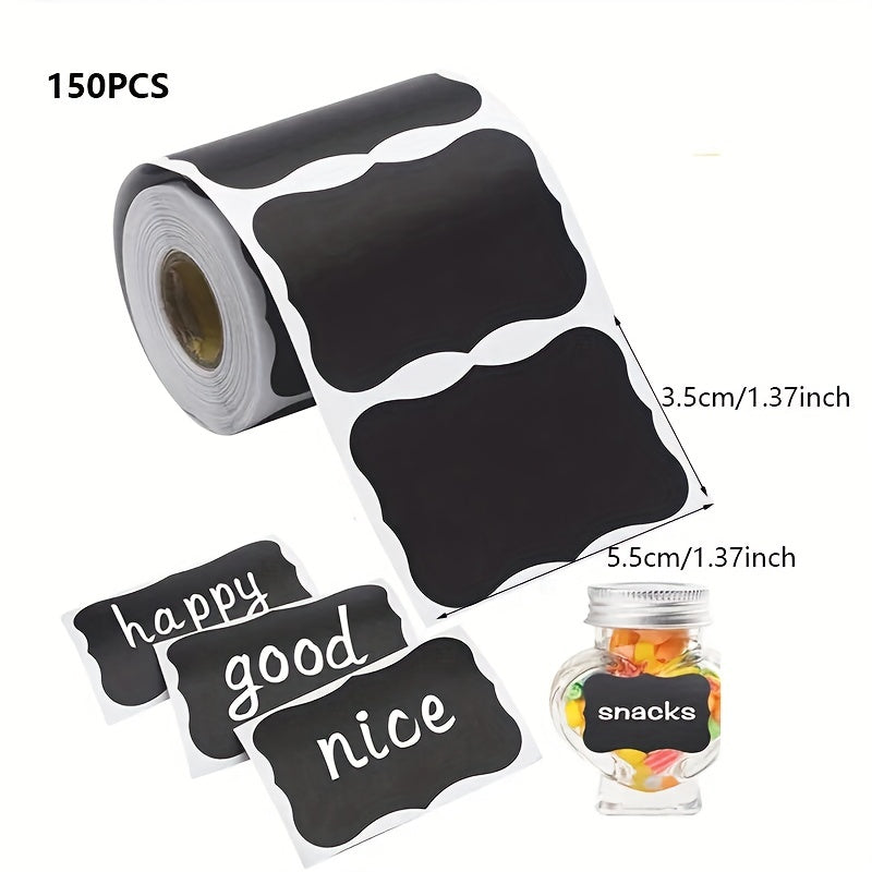 Chalkboard Labels Waterproof Reusable Blackboard Stickers For Mason Jars