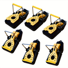 6pcs Quick & Effective Mouse Traps Indoor/Outdoor Reusable Easy Setup