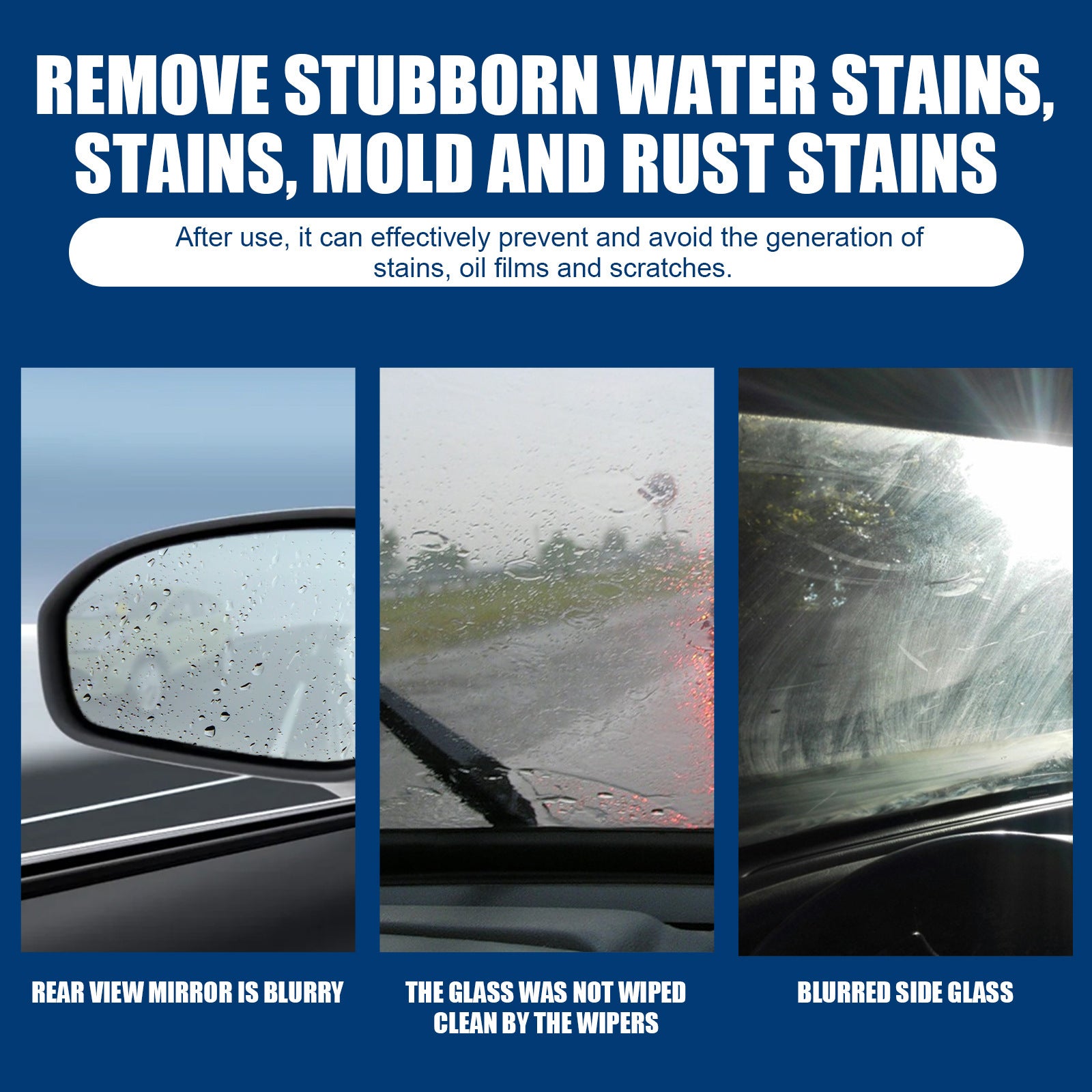 Car Glass Deep Cleaning Buffing Paste - Scratch Repair Clean Gloss
