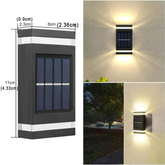Outdoor Solar Wall Lamp Waterproof UP and Down Wall Light