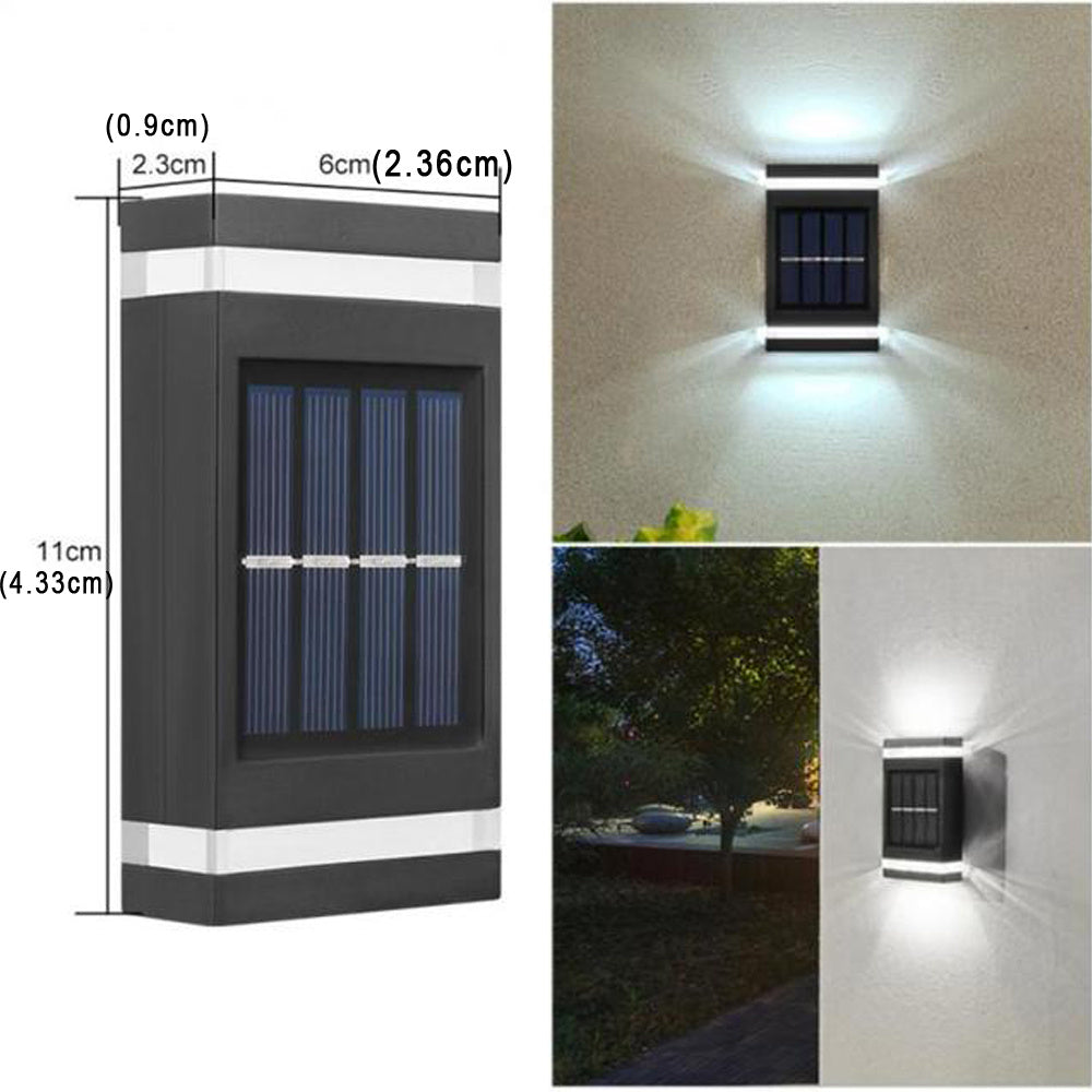Outdoor Solar Wall Lamp Waterproof UP and Down Wall Light