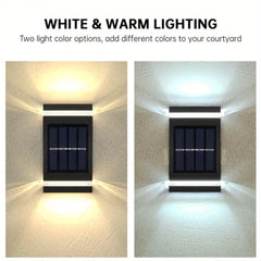 Outdoor Solar Wall Lamp Waterproof UP and Down Wall Light