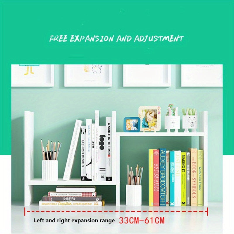 Desktop Office Organizer Wooden Bookshelf