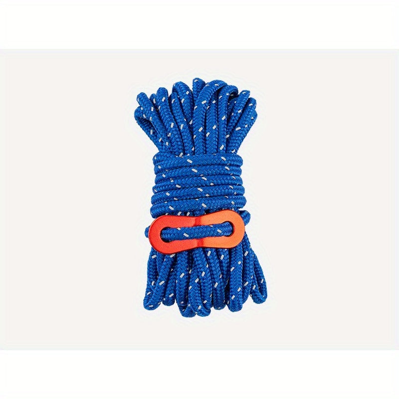 Reflective Guyline Tent Rope Thickened Windproof Polyester Silk Camping Rope