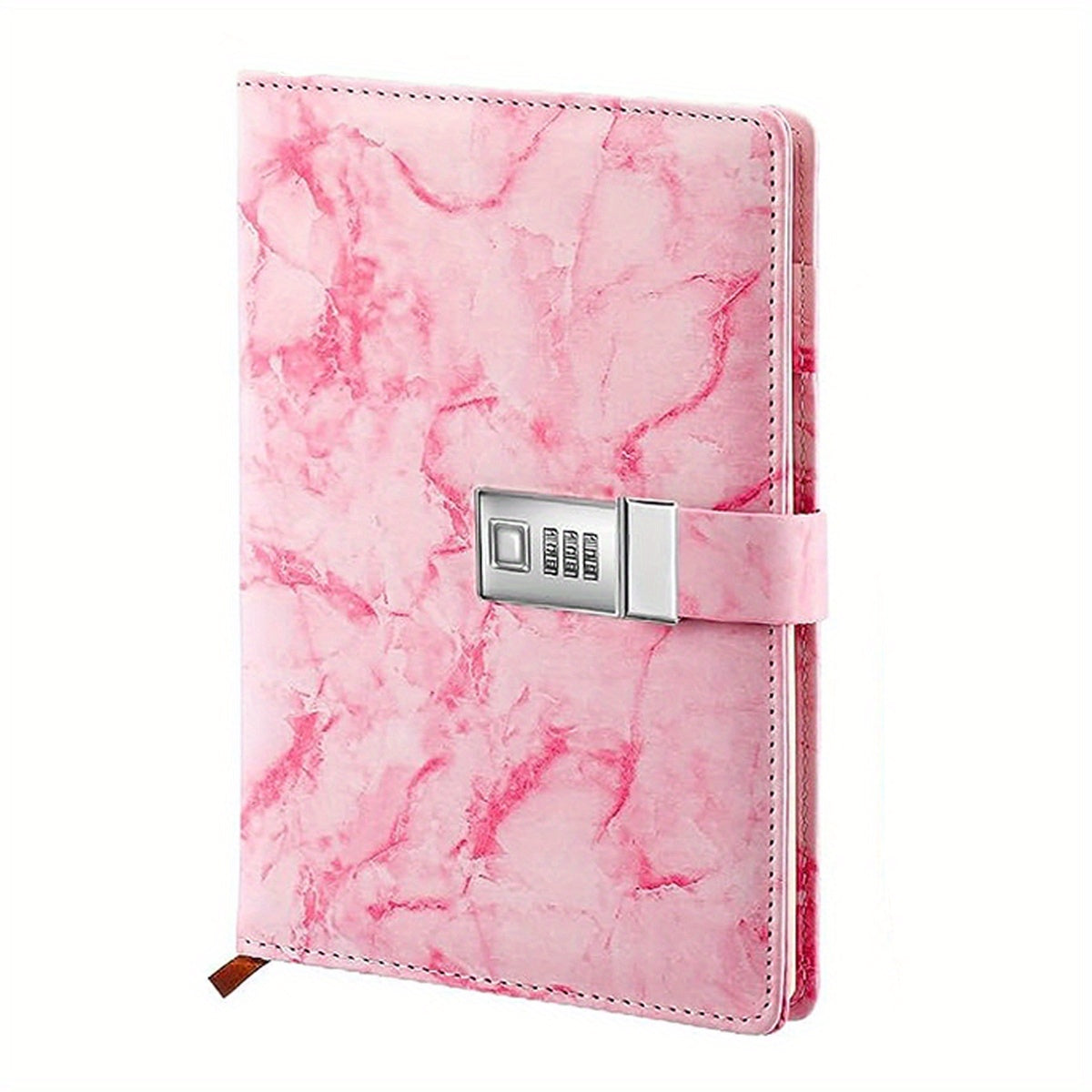 Marble Password Notebook w/ Lock 100 Sheets
