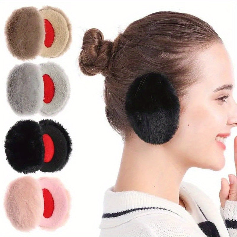 Winter Warm Windproof Plush Earmuffs Set