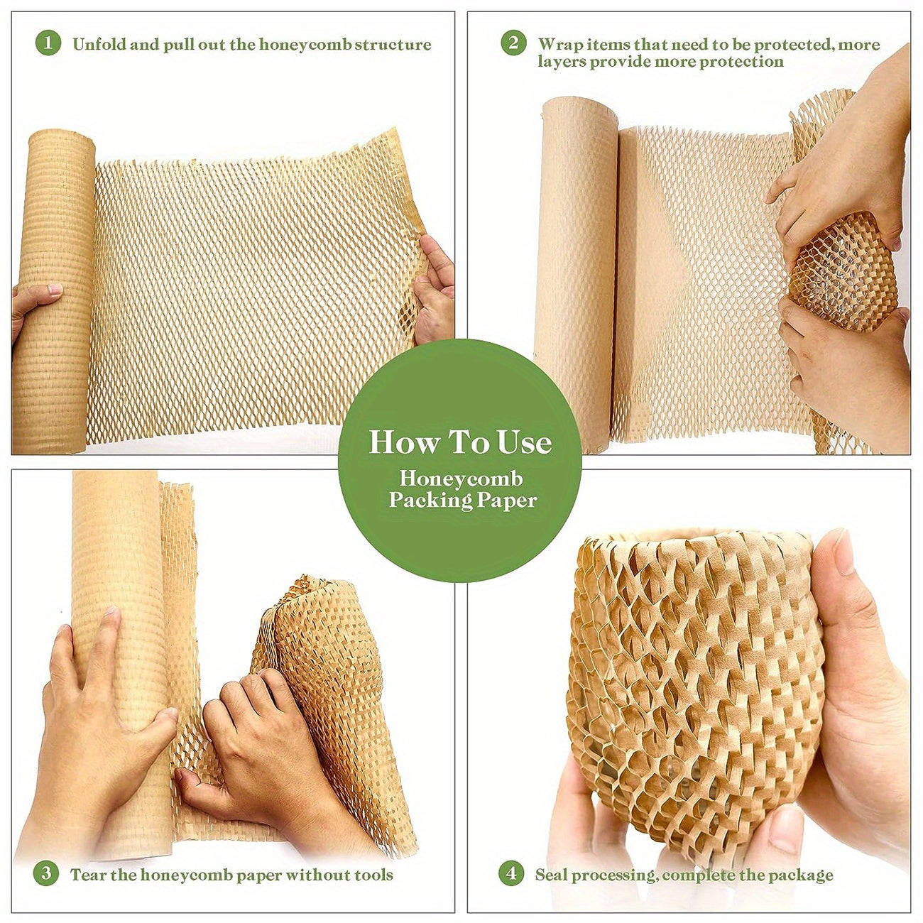 Honeycomb Packing Paper 38x29 in - Recyclable Moving Paper Substitute