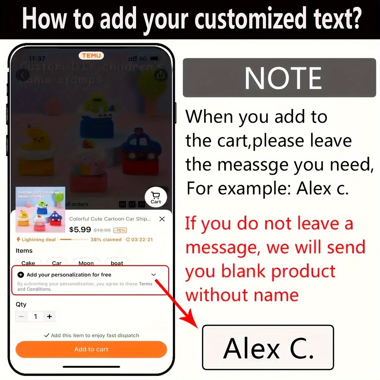 Personalized Transparent Labels for Custom Products