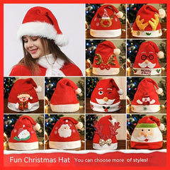 Santa Claus Snowflake Elk Cartoon Hat Christmas Hat
