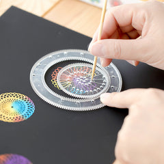 Spirograph Arts Craft Kit Amazing Designs Scratch Off Paper