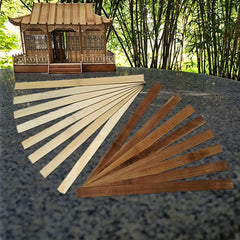 50pcs Natural Carbonized Bamboo Wood Strips  DIY Model Building 30x11x81mm