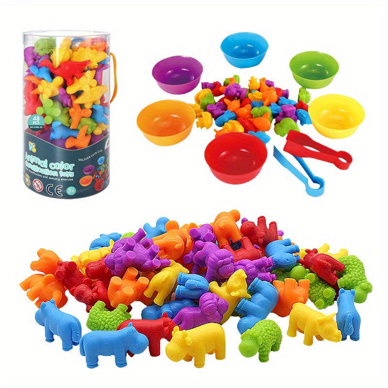 Rainbow Counting Bear Sorting Toys Educational Sensory Toy