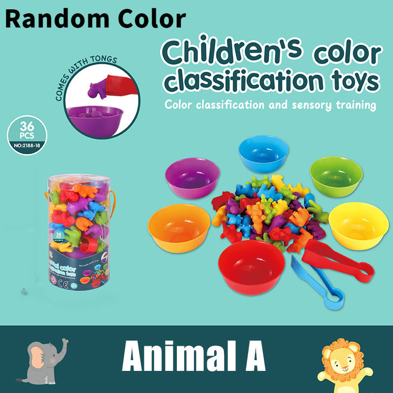 Rainbow Counting Bear Sorting Toys Educational Sensory Toy