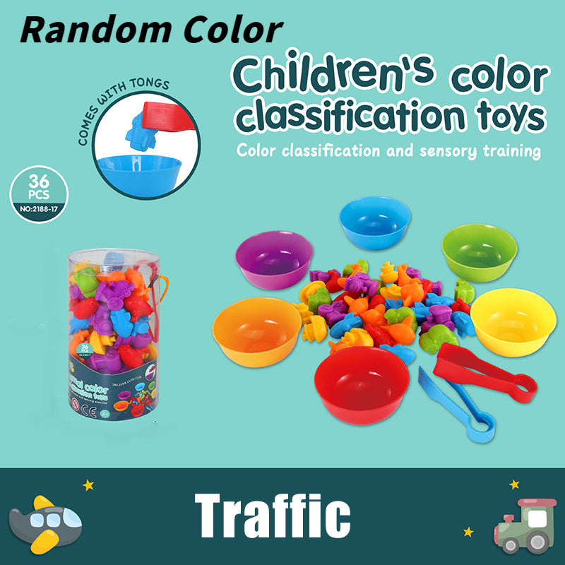 Rainbow Counting Bear Sorting Toys Educational Sensory Toy