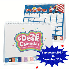 Desk Calendar 15 Months Calendar 24x21 With Julian Date Monthly Goals To do List
