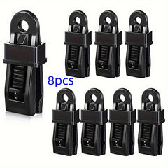 18pcs Outdoor Camping Canopy Tarp Clips Windproof Plastic Clamps