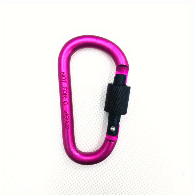 1pc D Type Carabiner Lock Backpack Hanging Buckle Outdoor Camping Hiking