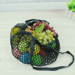 Fruit String Grocery Shopper Cotton Tote Mesh Woven Portable