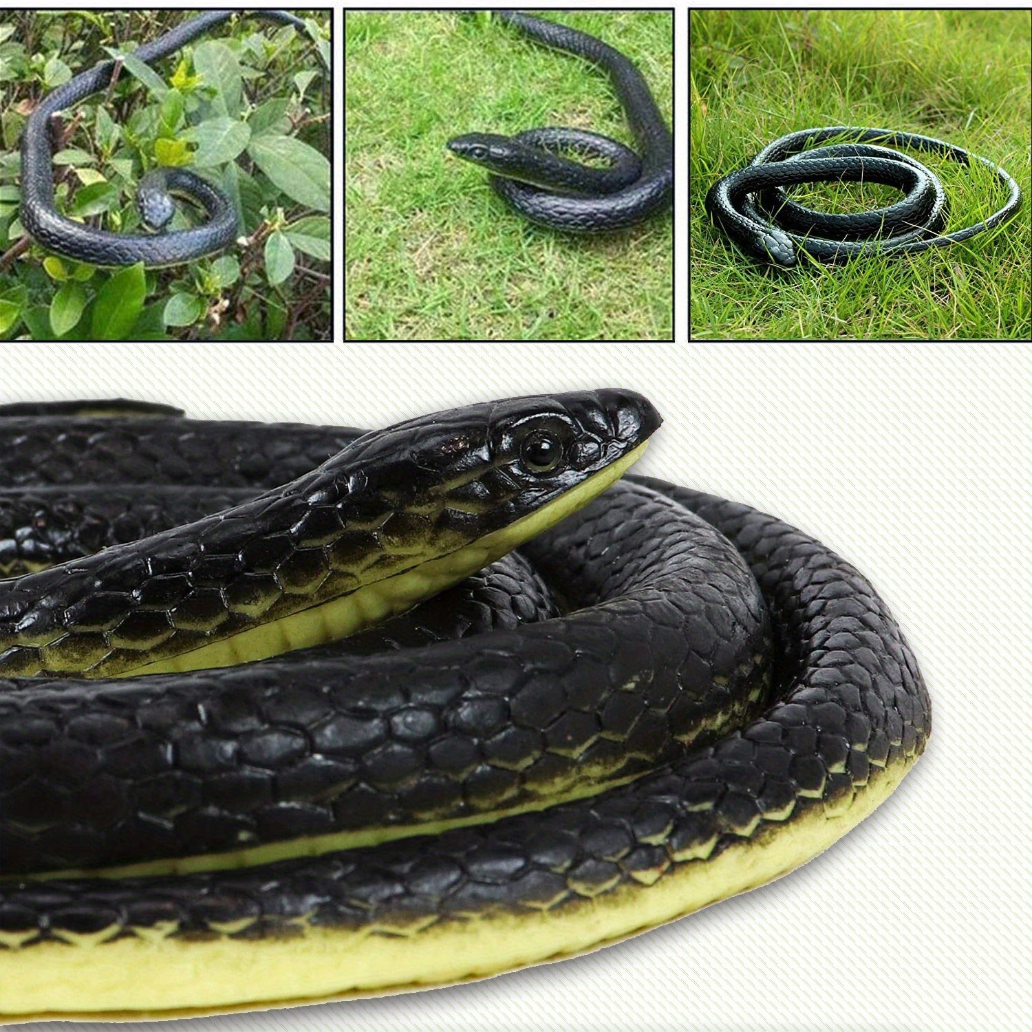 Rubber Snake Model 50 Inch Halloween Prank Toy